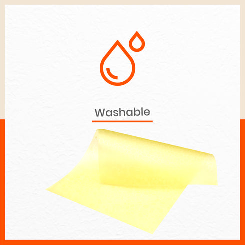 VIDA Multipurpose Pebbles Texture Fridge Mats |Yellow (45 cm X 30 cm 425 GSM)